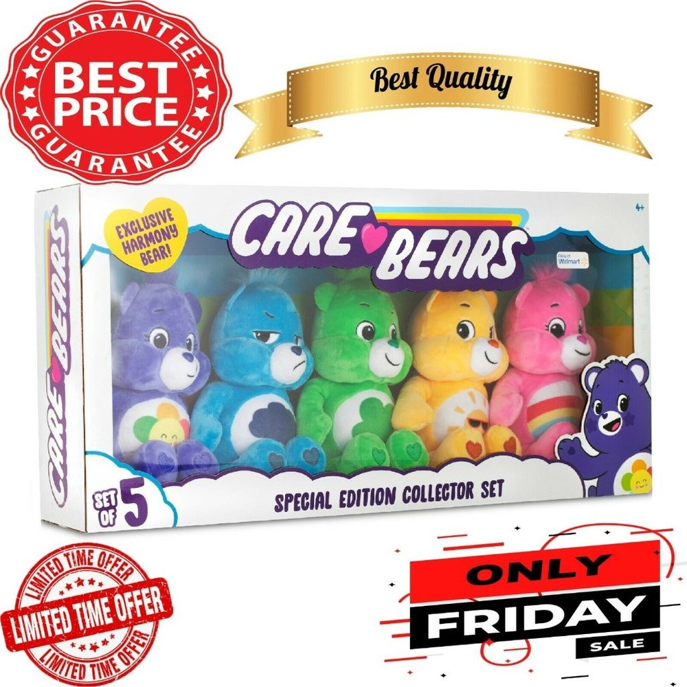 Care Bears 9 inch Bean Plush Harmony Bear - 5 Pack